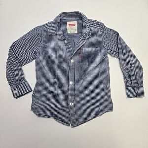 Boys WRANGLER Plaid LongSleeve Button down size XS 4